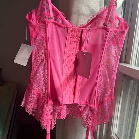 Savage x Fenty pink lingerie corset NWT - Picture 4 of 4